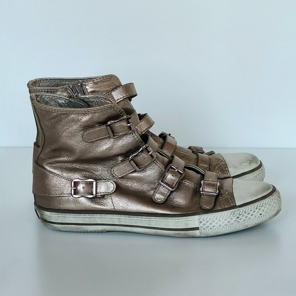 Ash Metallic Virgin High Top Sneaker in Copper Size 39/8.5